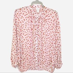 H & M Patterned Lyocell Blouse